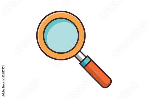 magnifying glass isolated on white background