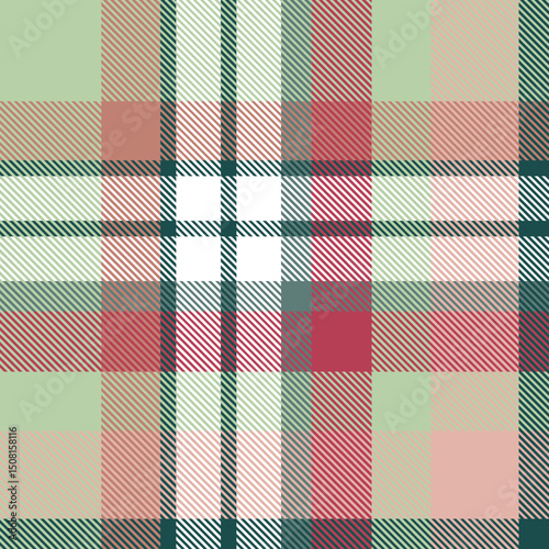 Plaid Christmas Colors Seamless pattern background for textile design .Perfect for textile or print design. vector illustration.