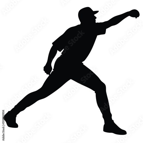 baseball player silhouette