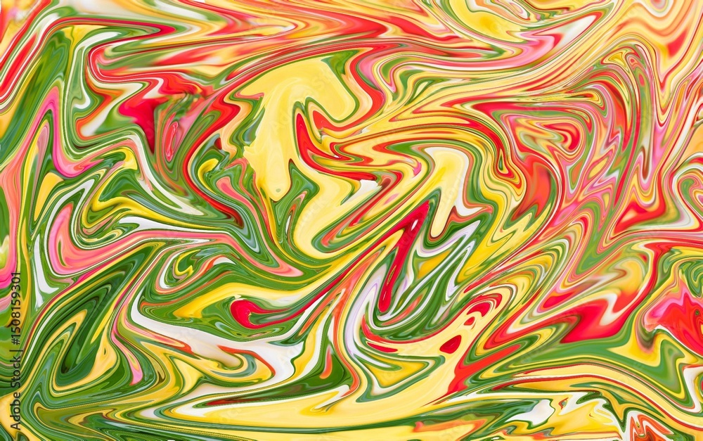 Fototapeta premium Marbleized Pattern Abstract Painting Background Liquid Marbling Paint Texture Fluid Art