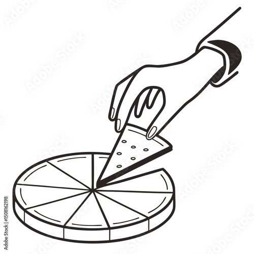 Vector symbol illustration of a metal knife and fork design