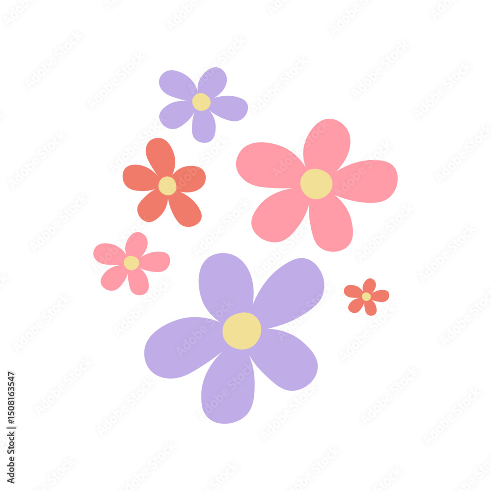 Hand Drawn Flower Element Hand Drawn Flower Element
