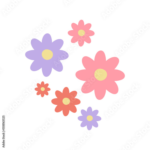 Hand Drawn Flower Element