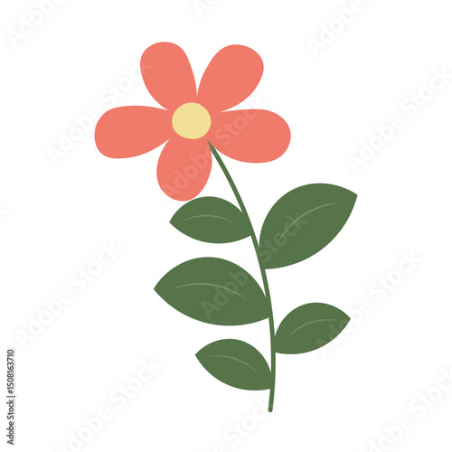 Hand Drawn Flower Element