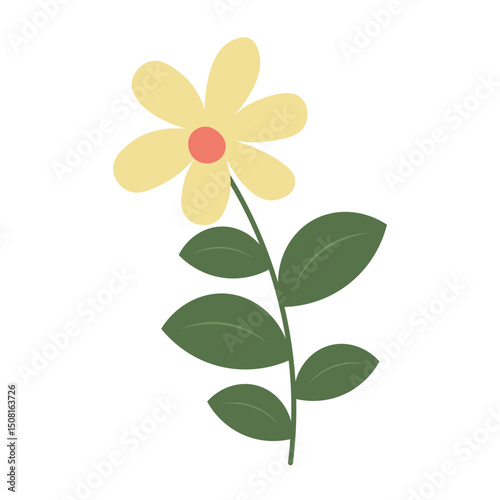 Hand Drawn Flower Element