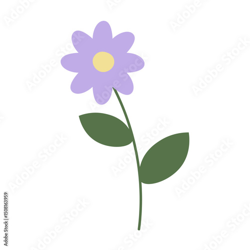 Hand Drawn Flower Element