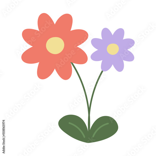 Hand Drawn Flower Element