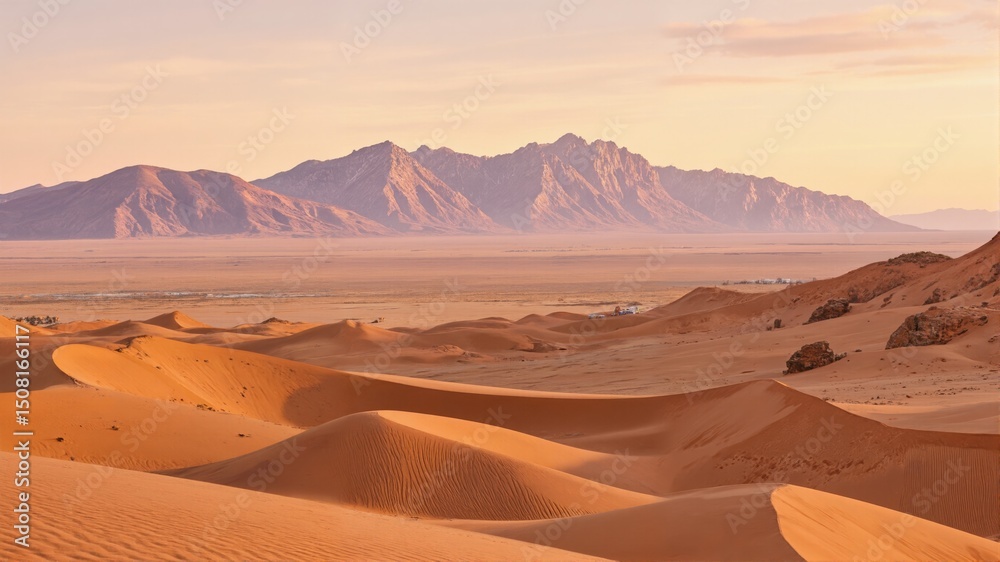 Naklejka premium wadi rum desert jordan