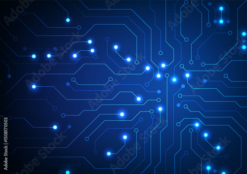 Digital Technology circuit board background. Featuring futuristic concept. Design for motherboard cyberpunk system electronic future digital data.