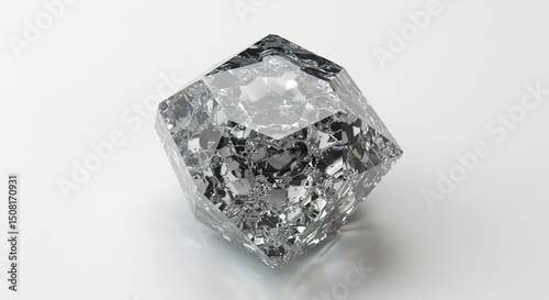 Hexagonal crystal, translucent gem
