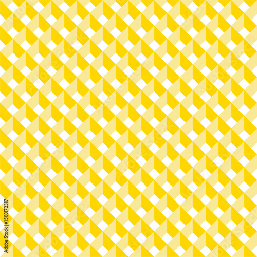 A swatchable yellow material with visual effects for a lattice trick art background. / 格子模様のトリックアート 背景素材 視覚効果 スウォッチ対応 黄色