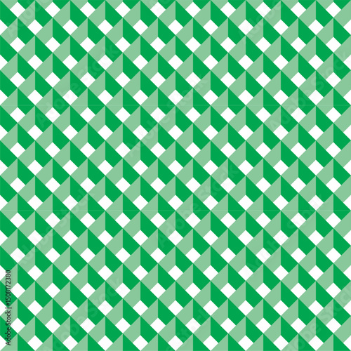 A swatchable green material with visual effects for a lattice trick art background. / 格子模様のトリックアート 背景素材 視覚効果 スウォッチ対応 緑