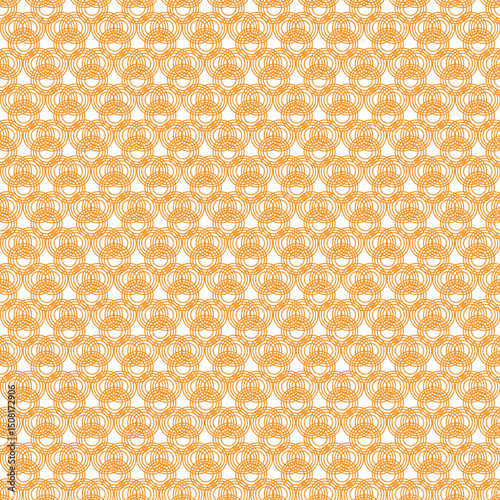 Orange geometric pattern seamless texture background