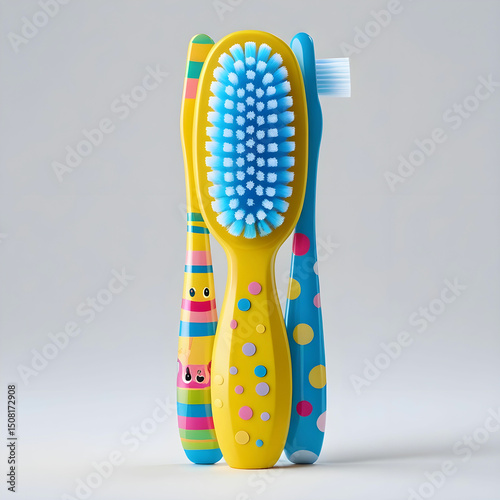 A modern toothbrush with sleek design and ergonomic handle.