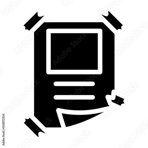 Poster  Vector Glyph Icon Design