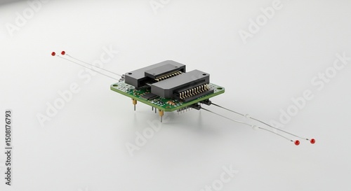 Electronic circuit board with two modules
