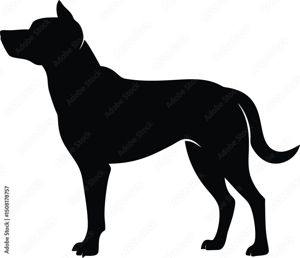 black dog isolated on white dog vector vector dog black dog isolated on white dog vector vector dog