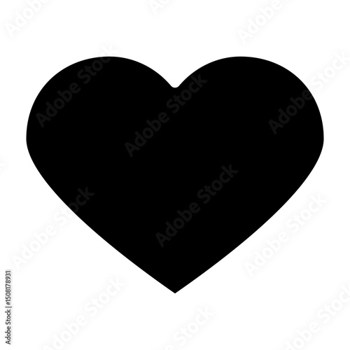 Heart Vector Glyph Icon Design