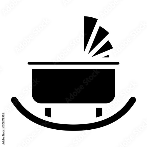 Cradle Vector Glyph Icon Design