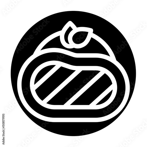 Steak Icon Vector Glyph Icon Design