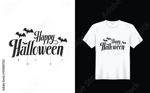 Halloween t-shirt design. Halloween t shirt design vector graphic typography t shirt. Halloween Family Shirt Halloween day.