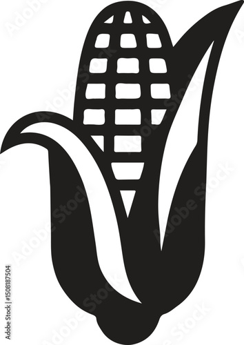 corn cob silhouette, maize outline vector, vegetable shadow shape, farming icon corn, agricultural crop clipart, harvest corn silhouette, corn stalk shadow, corn kernel icon, silhouette sweetcorn,