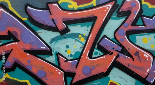 Wallpaper Mural Abstract Graffiti Art on Wall Torontodigital.ca