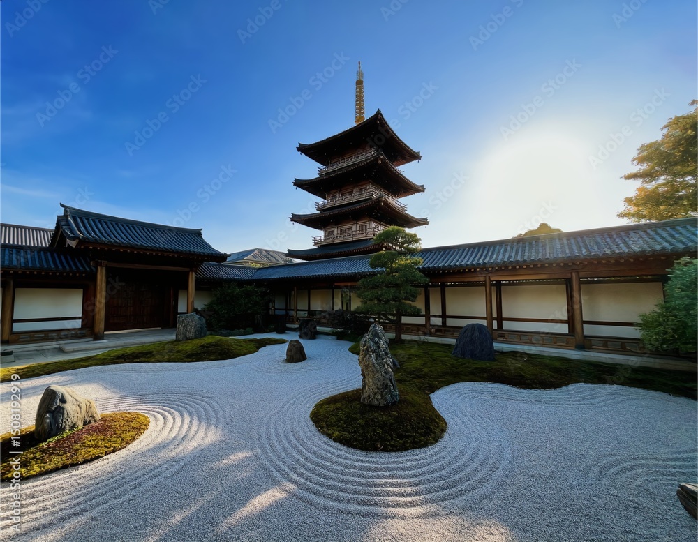 Naklejka premium Japanese Zen Garden