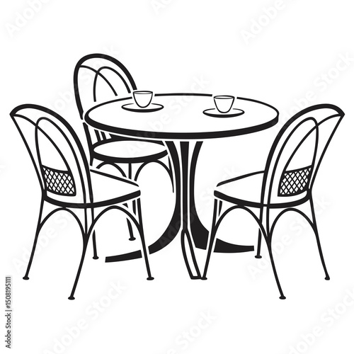 table and chairs