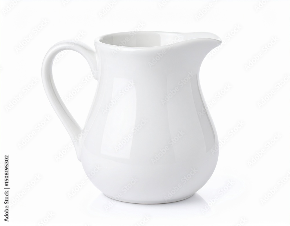 Jug ceramic on the white isolated background Jug ceramic on the white isolated background