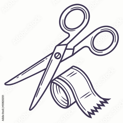 scissors and comb