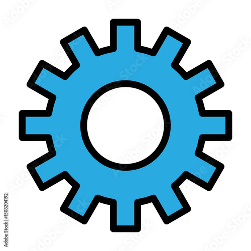 Settings Vector Filled Icon Design