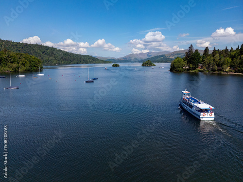 Lake Windermere in the Lake District - Cumbria in the northwest of England