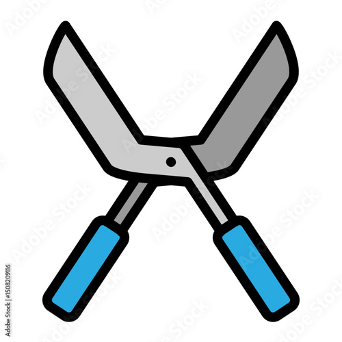 Scissors Vector Filled Icon Design