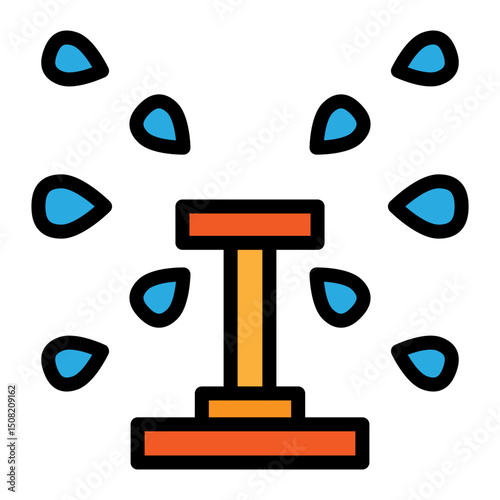 Irrigation Vector Filled Icon Design