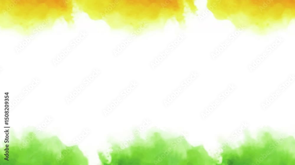 Tricolor background Independence day design Republic Day, orange, saffron, kesari, white, green, watercolors, Flag, motion, video, 15 august, 26 january,