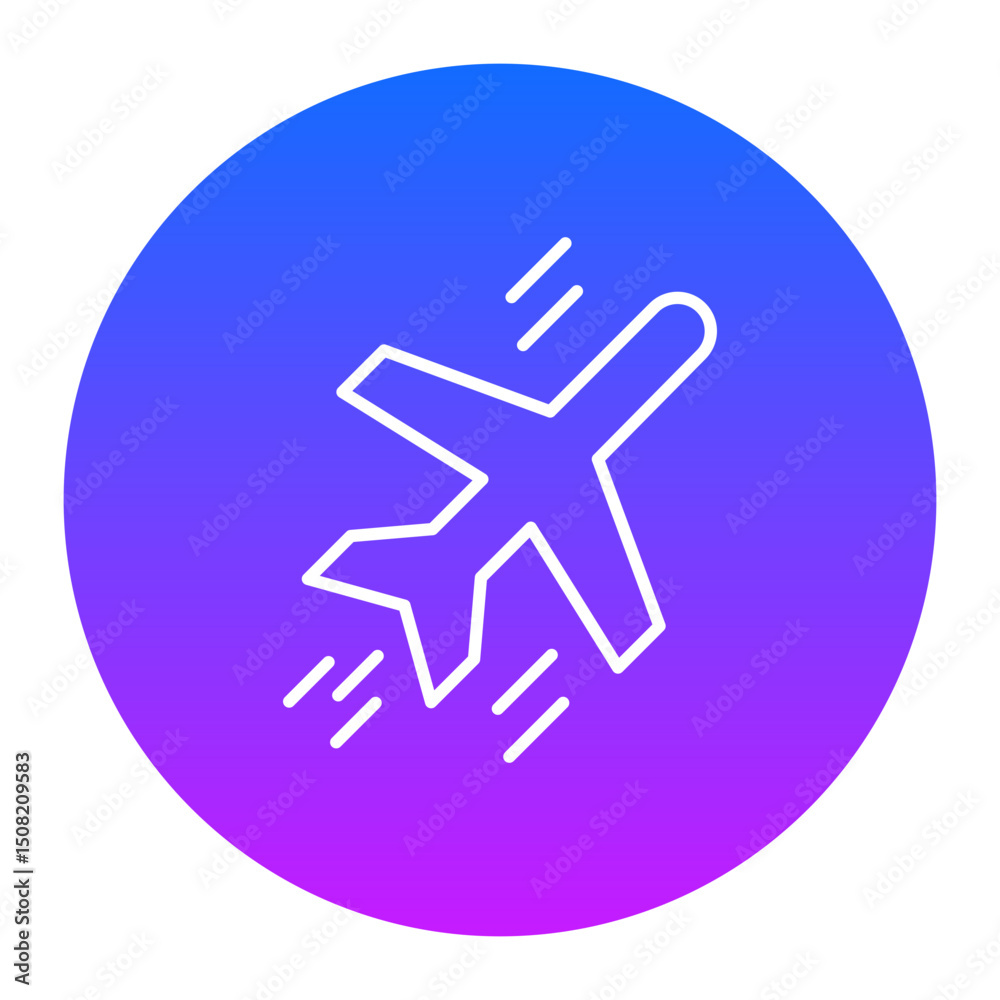 Fototapeta premium Aircraft Icon