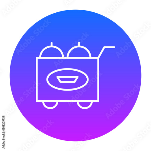 Airplane Food Trolley Icon