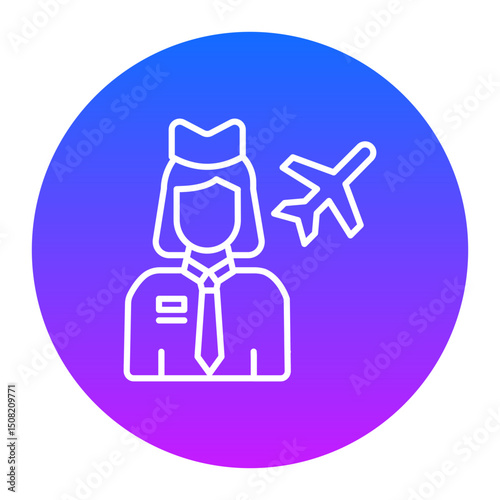 Air Hostess Icon