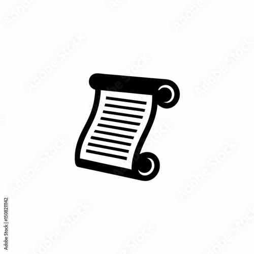 Terms and Conditions Icon Vector Silhouette Design