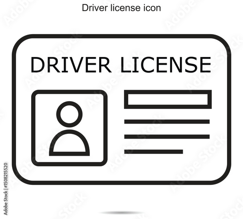 Driver license icon