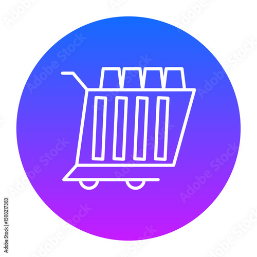 Gold Cart Icon