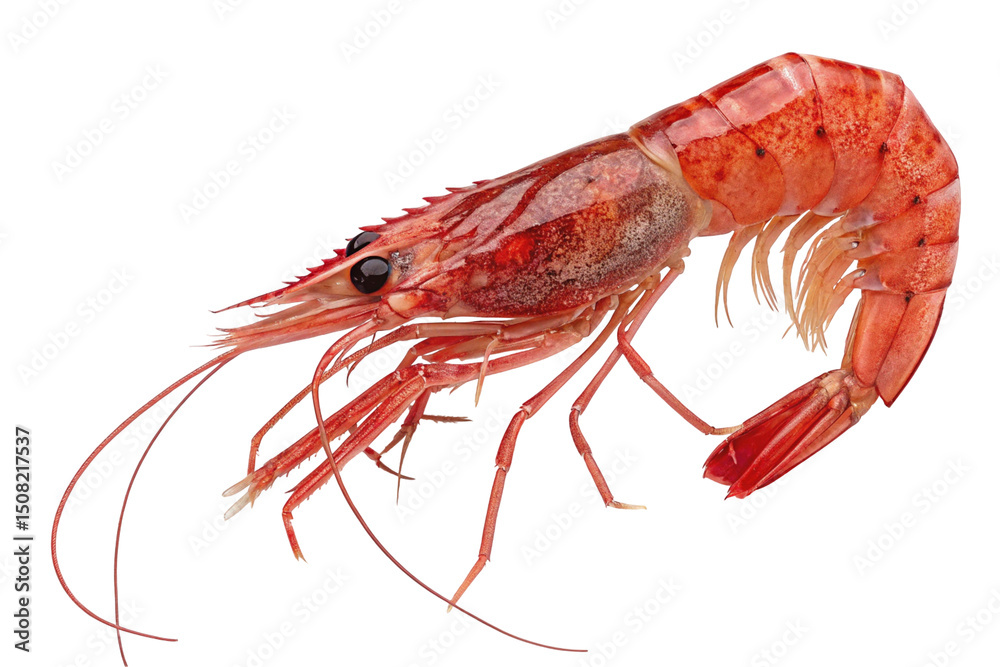 custom made wallpaper toronto digital3D Red shrimp isolated on transparent background for design purposes