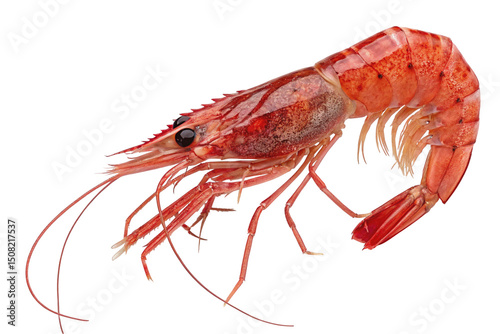 Wallpaper Mural 3D Red shrimp isolated on transparent background for design purposes Torontodigital.ca