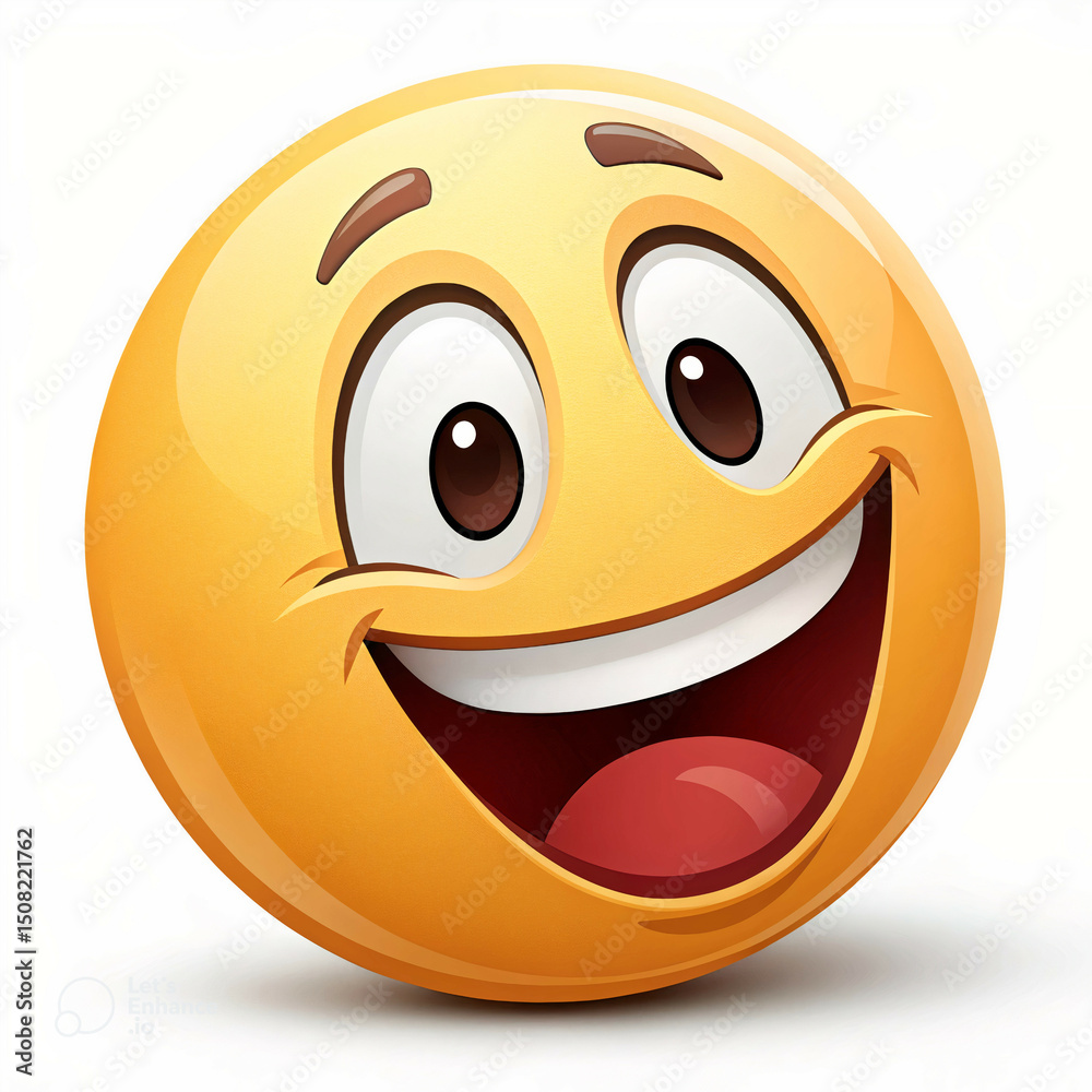 Fototapeta premium New emoji Cartoon Character. 