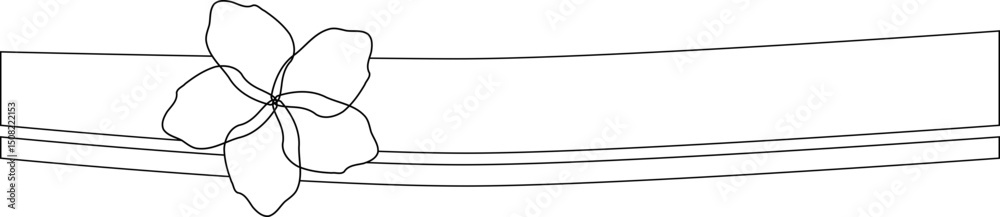 Double Line Flower Divider
