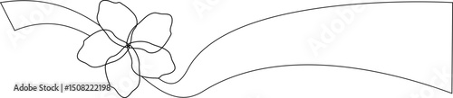 Long Curve with End Flower