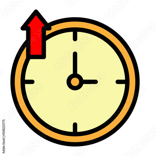 System Uptime Vector Filled Icon Design