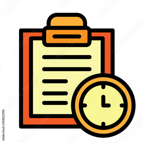 Operational Audit Vector Filled Icon Design