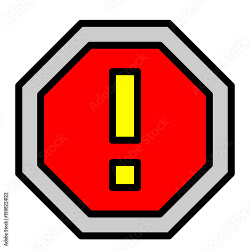 Incident Prevention Vector Filled Icon Design